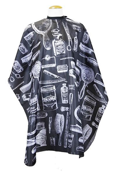 Cutting Cape w/ Button - Black #91539