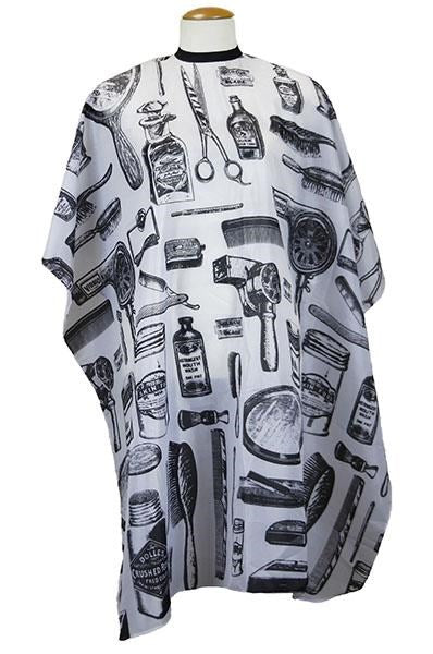 Cutting Cape w/ Button - White #91540