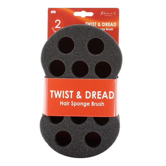 Double Sided Twist & Dread Hair Sponge Brush #R