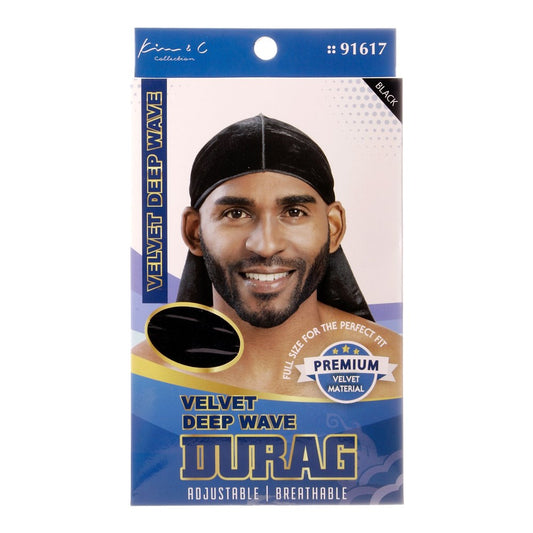 Velvet Deep Wave Durag #91617 Black