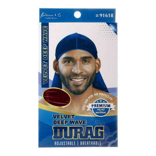 Velvet Deep Wave Durag #91618 Assorted