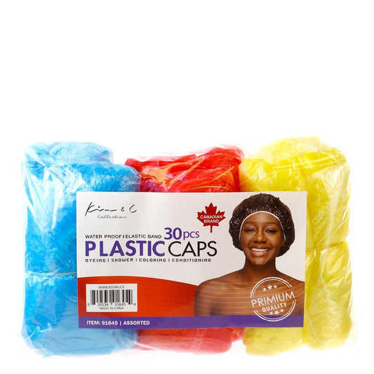 Water Proof Plastic Caps 30pcs - Assorted