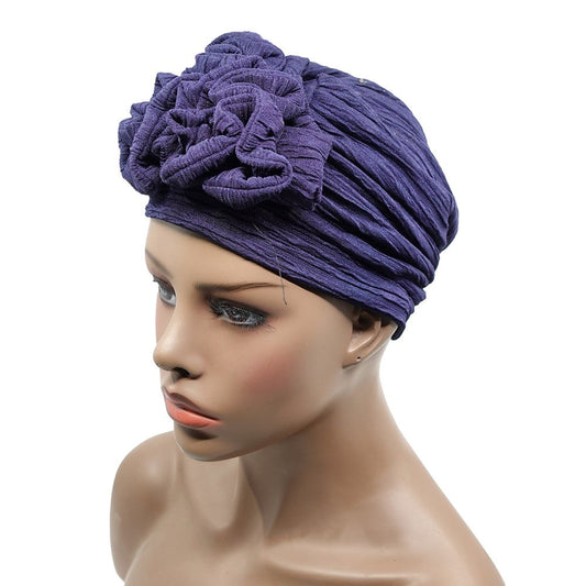 Premium Ribbed Georgette Style Pre-Knotted Turban - Pink #92802
