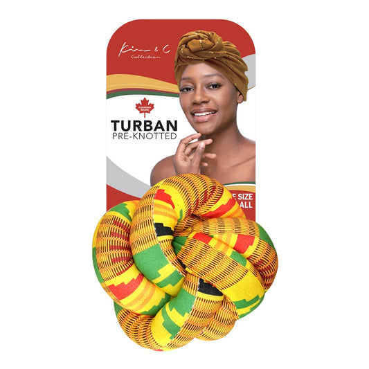 Premium African Pattern Pre-Knotted Turban - Pattern 1 #92825