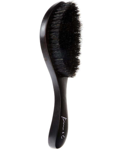 Kim & C Wooden Brush Curved Wave Brush [Soft]