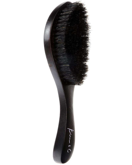 Kim & C Wooden Brush Curved Wave Brush [Soft]