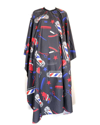 High Quality Cutting Cape with Hook - Beautiful Black Hair