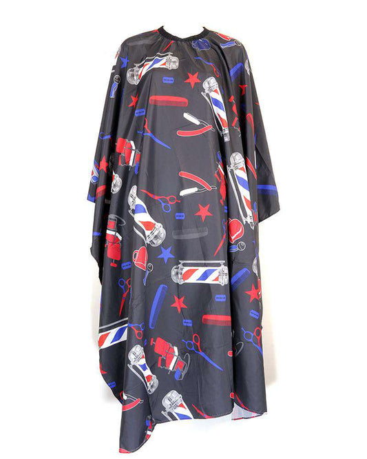 High Quality Cutting Cape with Hook - Beautiful Black Hair