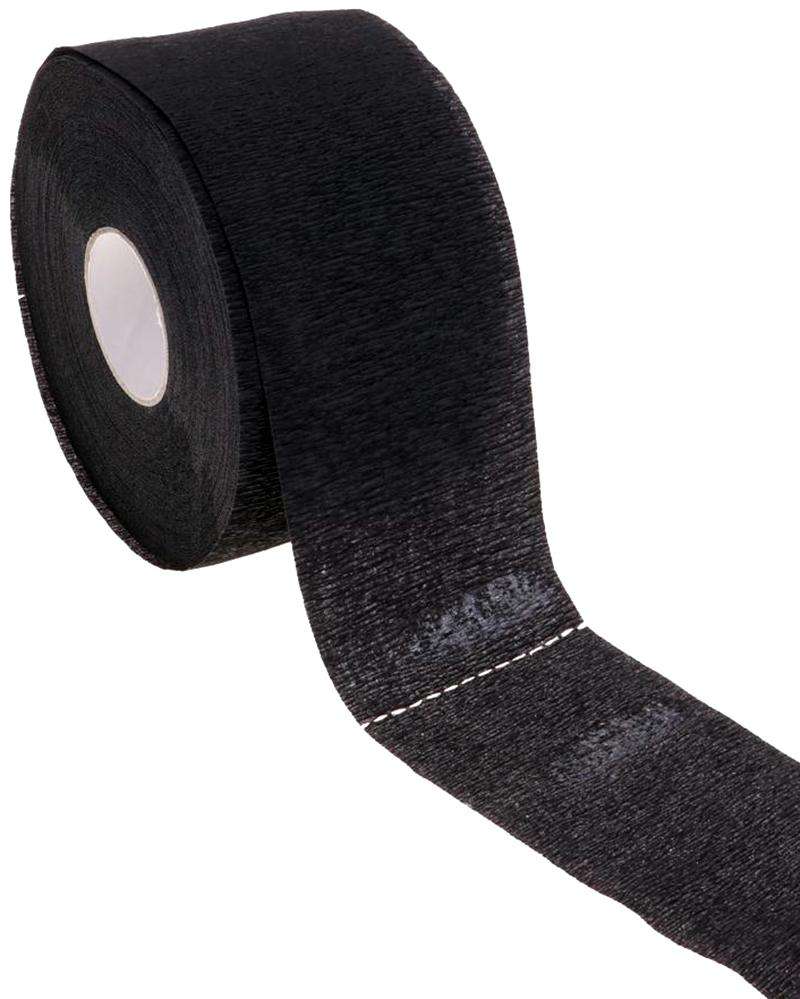 Neck Ruffles Strip Rolls Waterproof - Black
