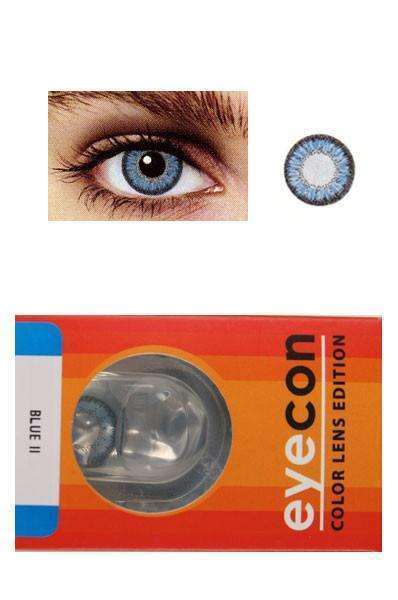 Eyecon Colour Lenses - 2 Tone Blue - Beautiful Black Hair
