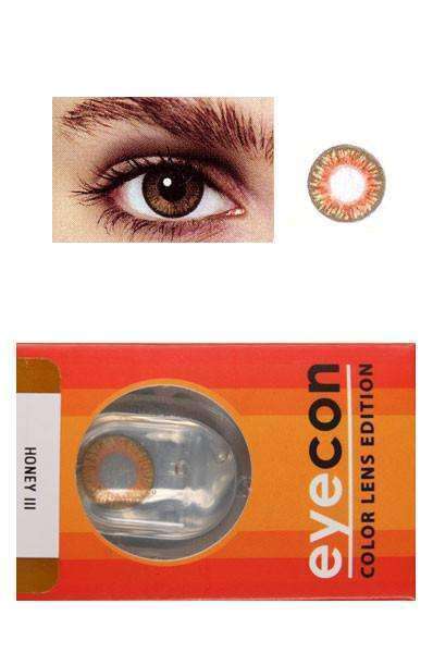 Eyecon Colour Lenses - 3 Tone Honey - Beautiful Black Hair