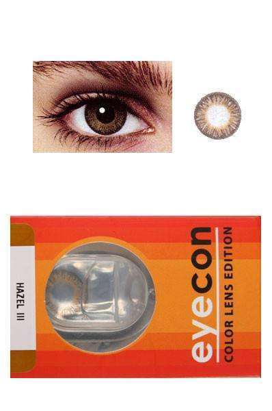 Eyecon Colour Lenses - 3 Tone Hazel - Beautiful Black Hair