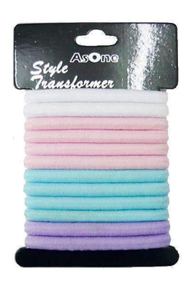 12pcs Ponytail Holders Assorted - Beautiful Black Hair