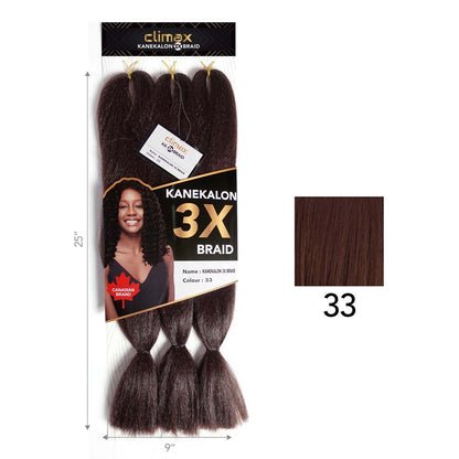 3X Kanekalon Braid 25"