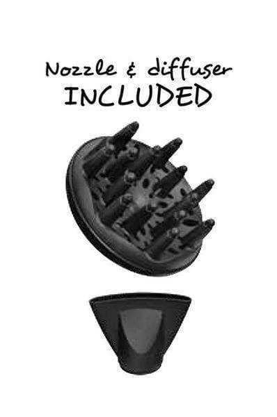 Avanti Free Play Ceramic Hairdryer 1875W - Beautiful Black Hair