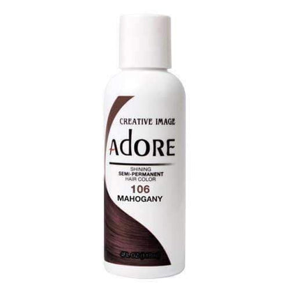 Adore Semi-Permanent Hair Color - 106 Mahogany - Beautiful Black Hair