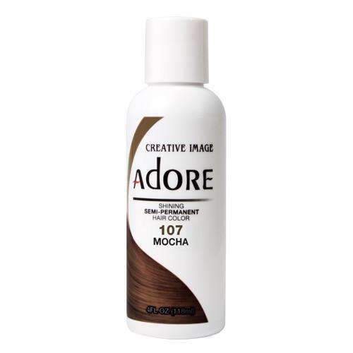Adore Semi-Permanent Hair Color - 107 Mocha - Beautiful Black Hair