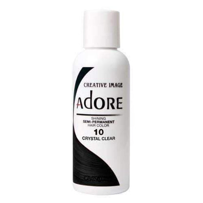Adore Semi-Permanent Hair Color - 10 Crystal Clear - Beautiful Black Hair