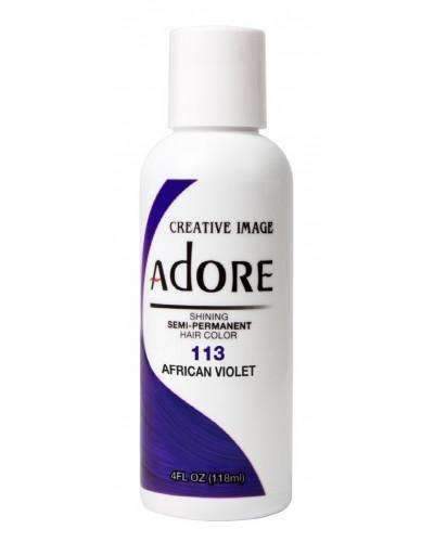 Adore Semi-Permanent Hair Color - 113 African Violet - Beautiful Black Hair