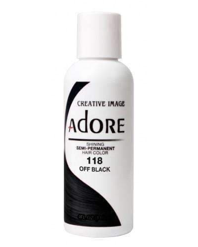 Adore Semi-Permanent Hair Color - 118 Off Black - Beautiful Black Hair