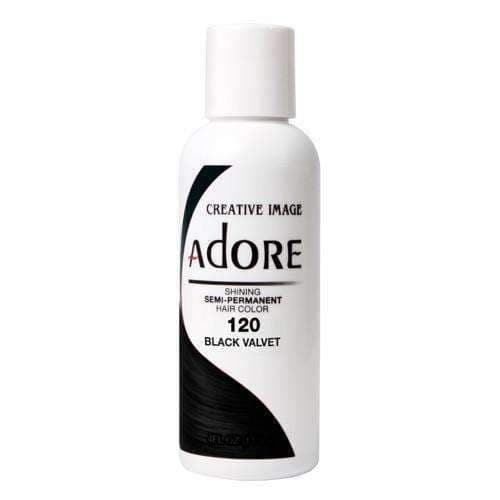 Adore Semi-Permanent Hair Color - 120 Black Velvet - Beautiful Black Hair