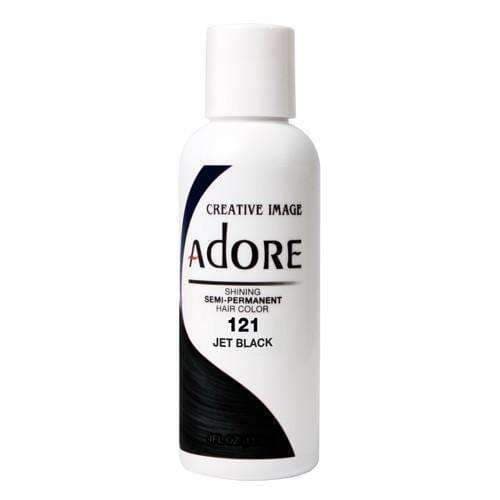 Adore Semi-Permanent Hair Color - 121 Jet Black - Beautiful Black Hair