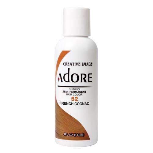 Adore Semi-Permanent Hair Color - 52 French Cognac - Beautiful Black Hair