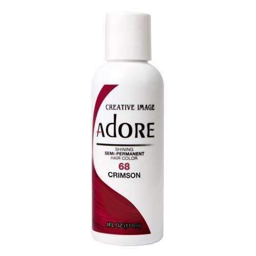 Adore Semi-Permanent Hair Color - 68 Crimson - Beautiful Black Hair