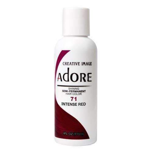 Adore Semi-Permanent Hair Color - 71 Intense Red - Beautiful Black Hair