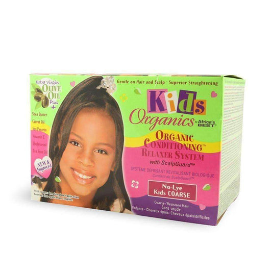 Africa's Best Organic Kids No Lye Relaxer Kit - Coarse - Beautiful Black Hair