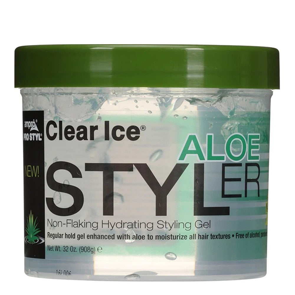 Ampro  Clear Ice  Aloe Styling Gel 32oz