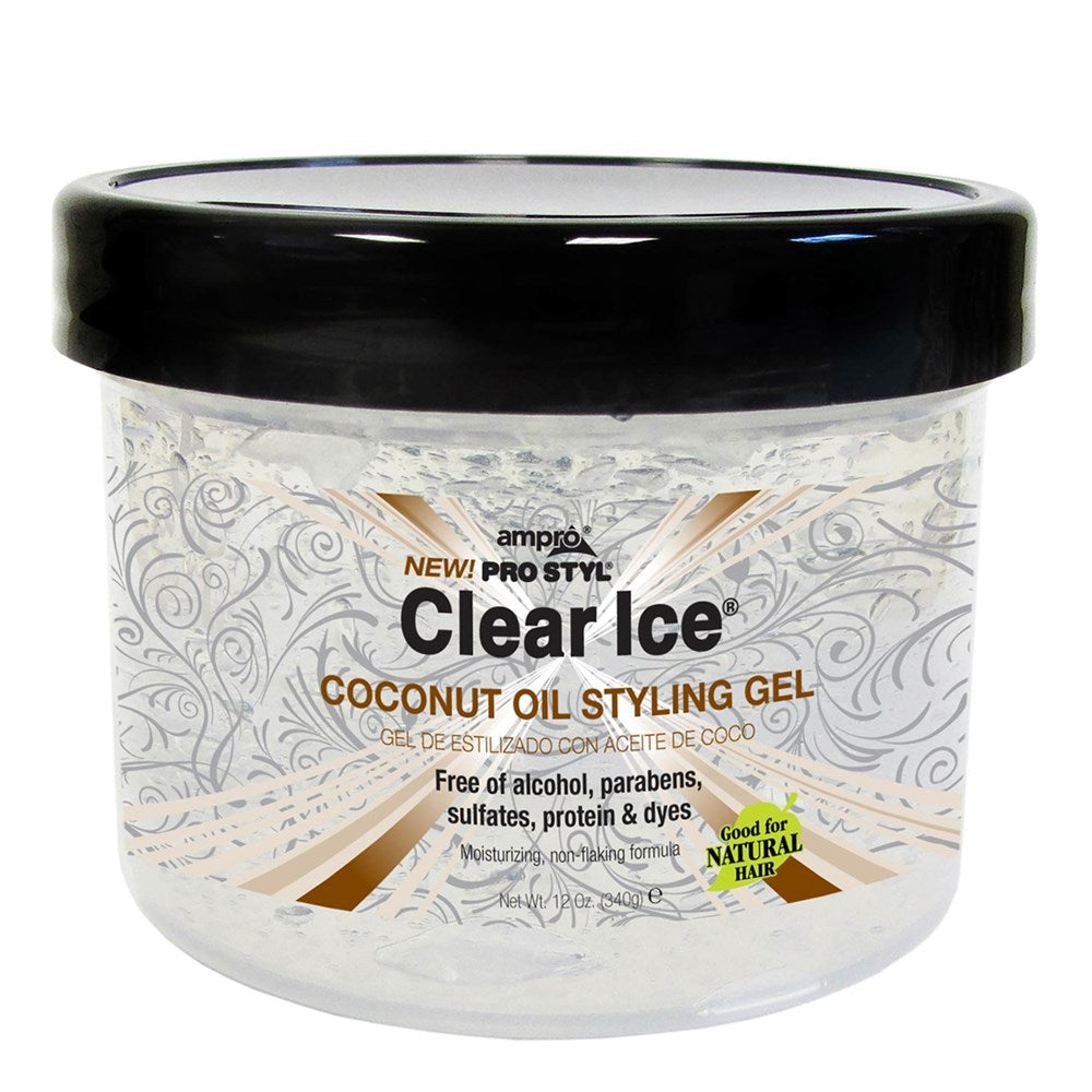 Ampro Pro Styl Clear Ice Coconut Oil Styling Gel 12oz
