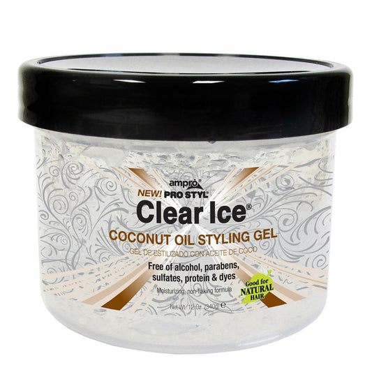 Ampro Pro Styl Clear Ice Coconut Oil Styling Gel 12oz