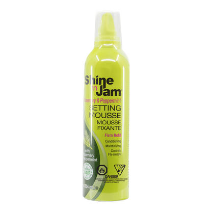 Ampro Shine 'n Jam Rosemary & Peppermint Setting Mousse - Firm Hold