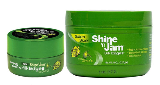 Ampro Shine 'n Jam Silk Edges w/ Olive Oil