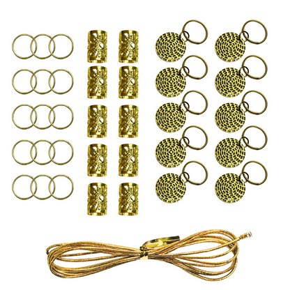 Annie Braid Charm Set - Patterned Circle #1402