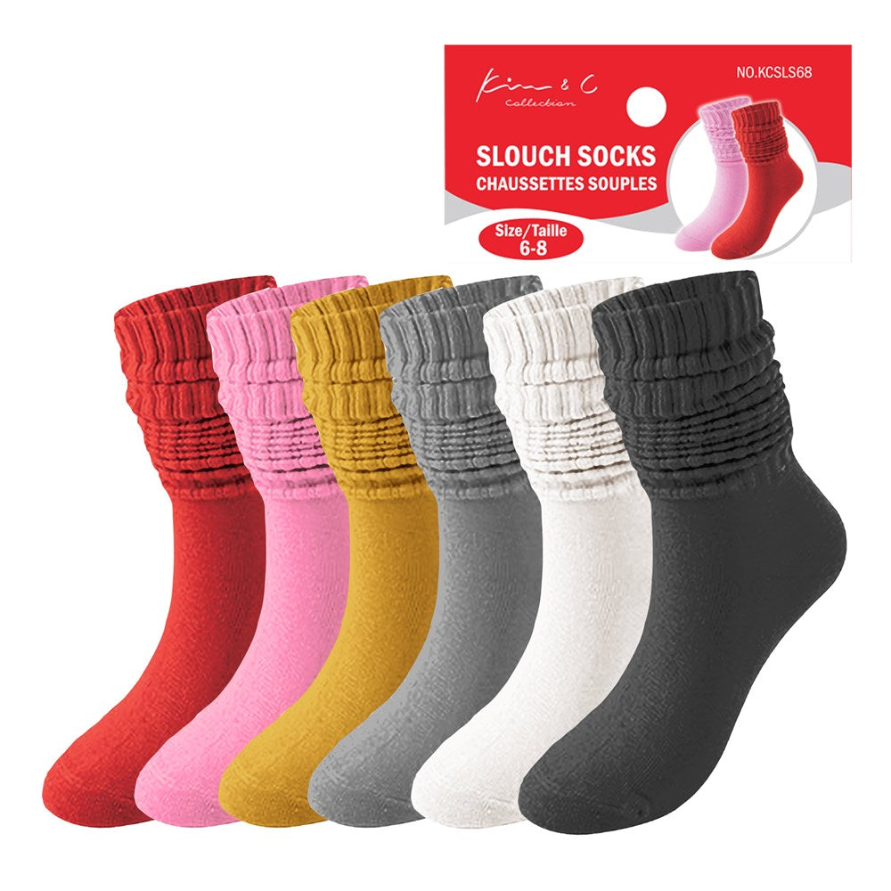 Assorted Slouch Socks 6-8