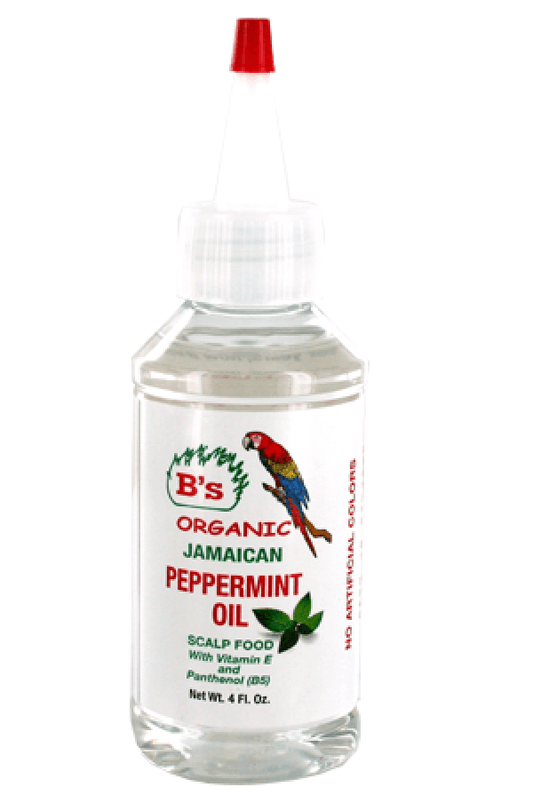 B's Organic Jamaican Peppermint Oil Scalp Food - Beautiful Black Hair