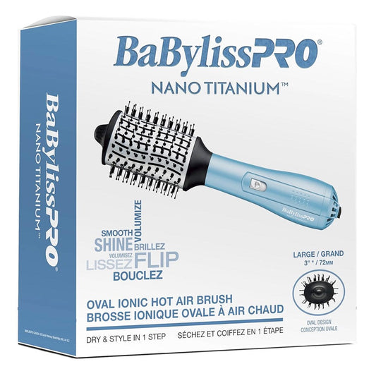 BaByliss Pro Ionic & Nano-Titanium 3" Oval Hot Air Brush