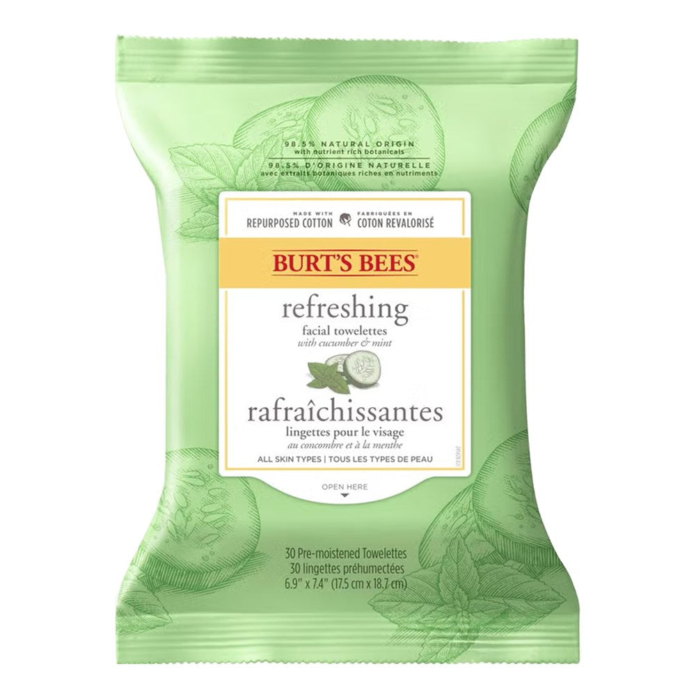 Burt's Bees Refreshing Facial Towelettes - Cucumber & Mint