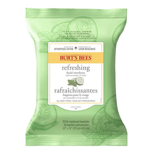 Burt's Bees Refreshing Facial Towelettes - Cucumber & Mint