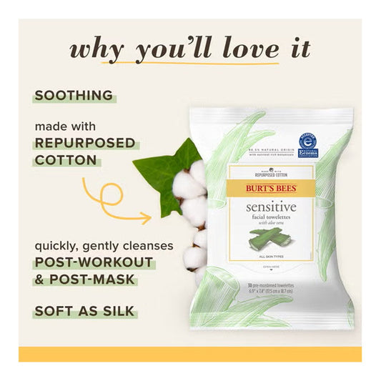 Burt's Bees Sensitive Facial Towelettes
