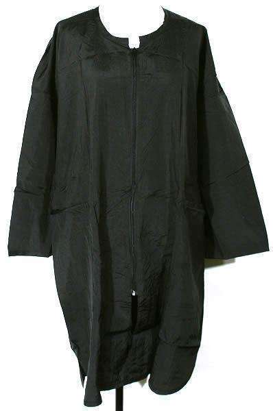 Stylist Coat w/Zipper Closure Black #5155 - Beautiful Black Hair