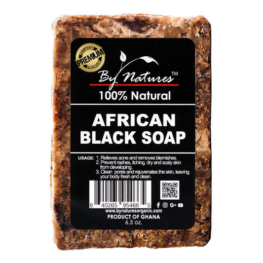By Natures 100% Natural African Black Soap 6.5oz