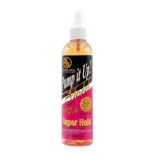 Bronner Brothers Pump It Up! Styling Spritz Gold 80% Alcohol