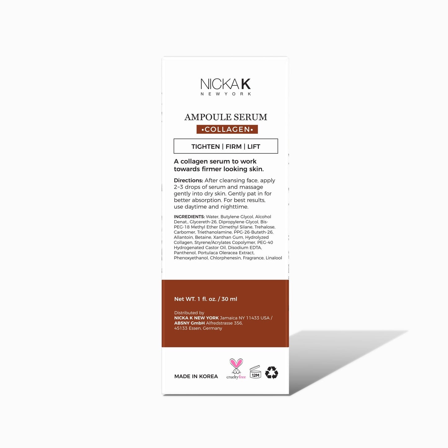 Nicka K Tighten Facial Serum - Collagen