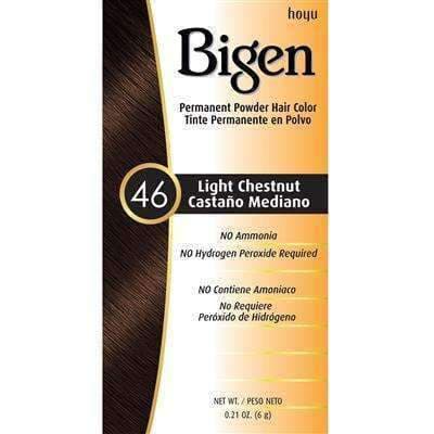 Bigen Permanent Powder Hair Color - 46 Light Chestnut - Beautiful Black Hair