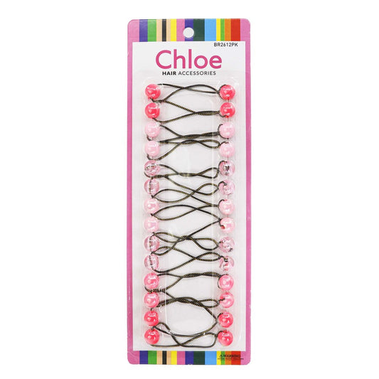Chloe Hair Baubles - Pink Assorted #BR2612PK