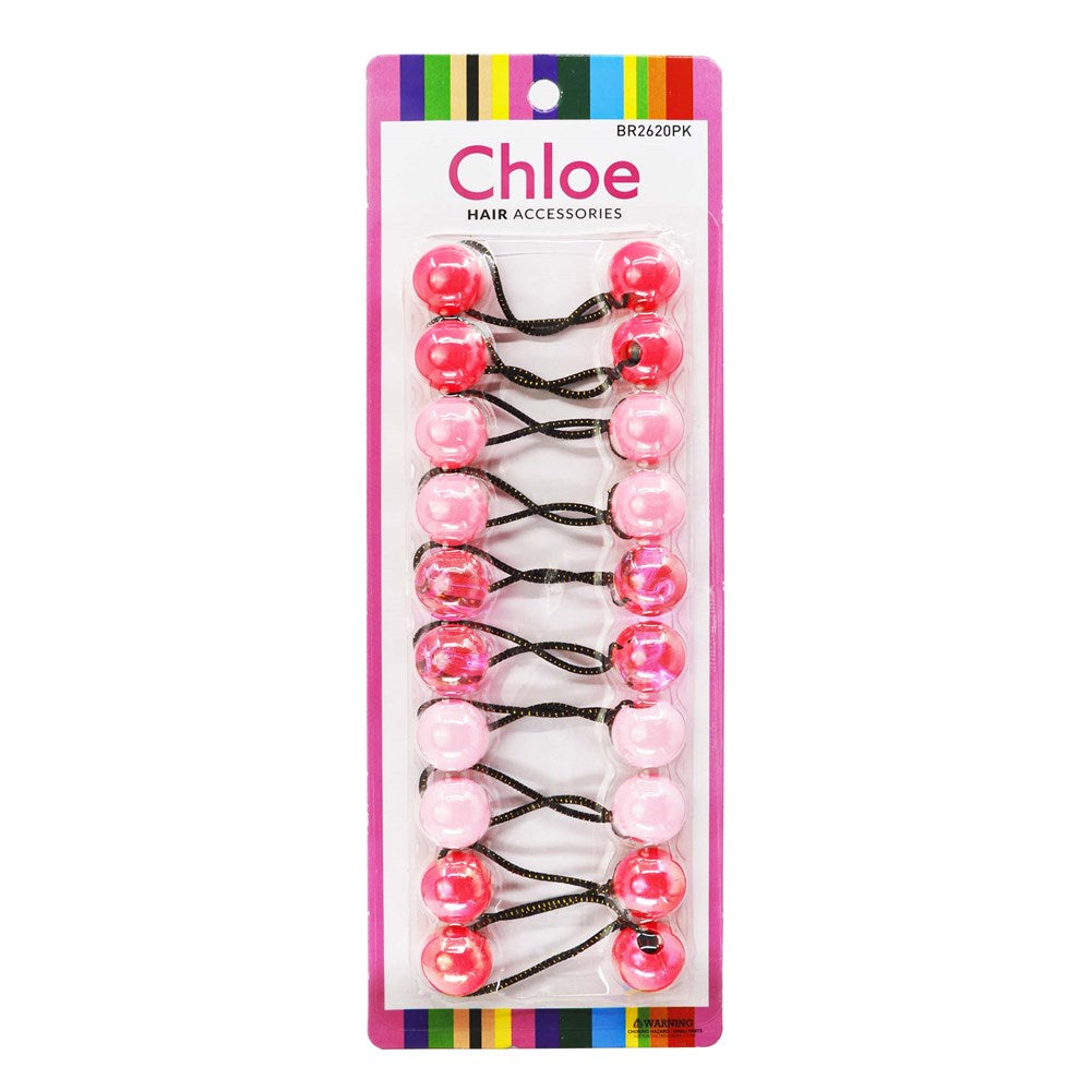 Chloe Hair Baubles - Pink Assorted #BR2620PK