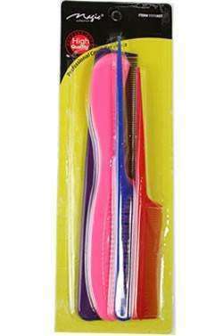 Magic Collection 4 Piece Comb Set #1111 - Beautiful Black Hair